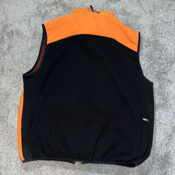 Two (2) Mesh Lined Fleece Red & Orange Turtleson Performance Golf Vest Jacket L - Picture 10 of 12